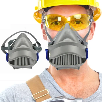 

Half Face Gas Mask Respiratory Dust-proof With Filters Protective Industrial Anti PM2.5 Respirator Dust face mask