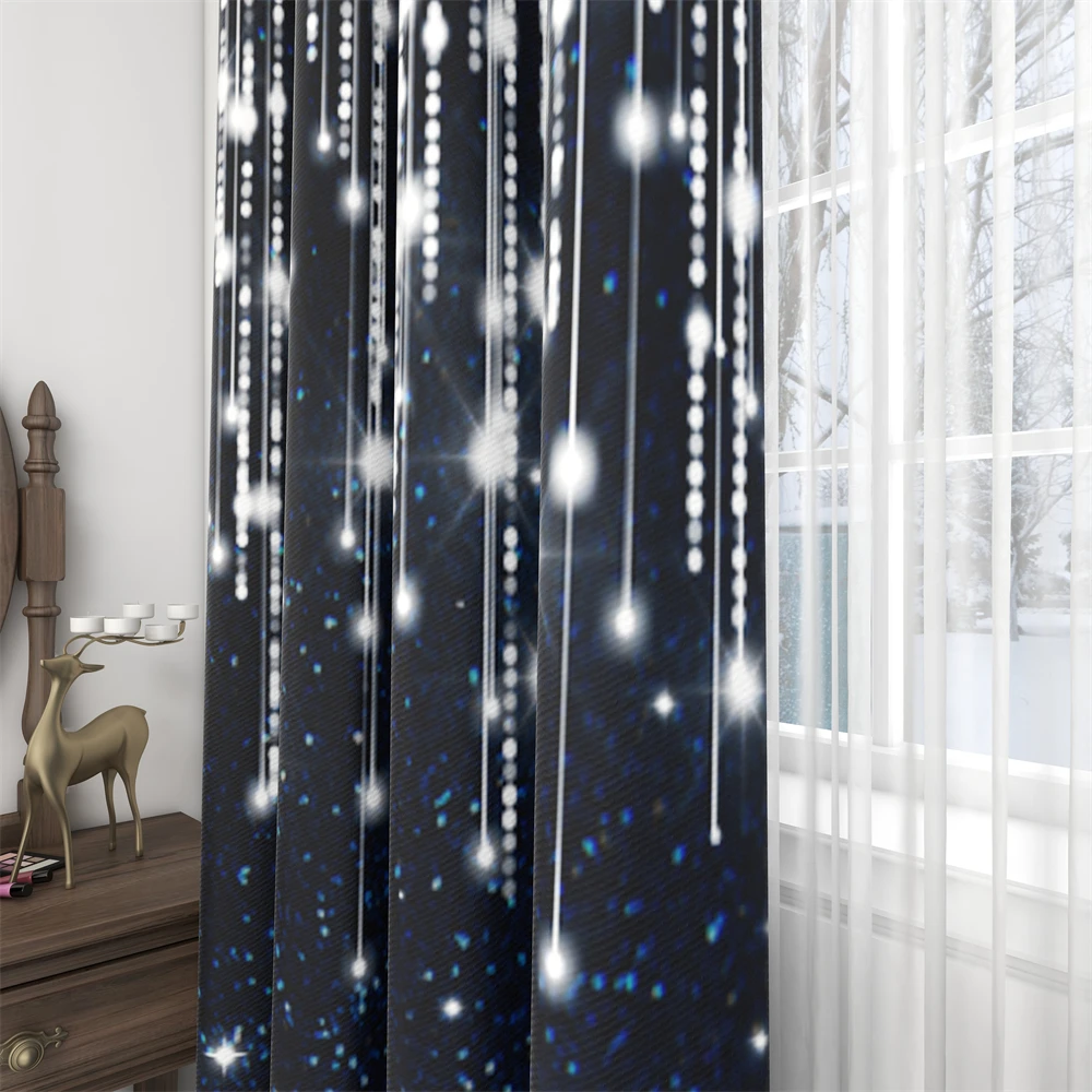 NICETOWN 1pc Curtains Booth Backdrop Birthday Backdrops Shiny Wedding Background Party Decoration Curtain for living room luxury