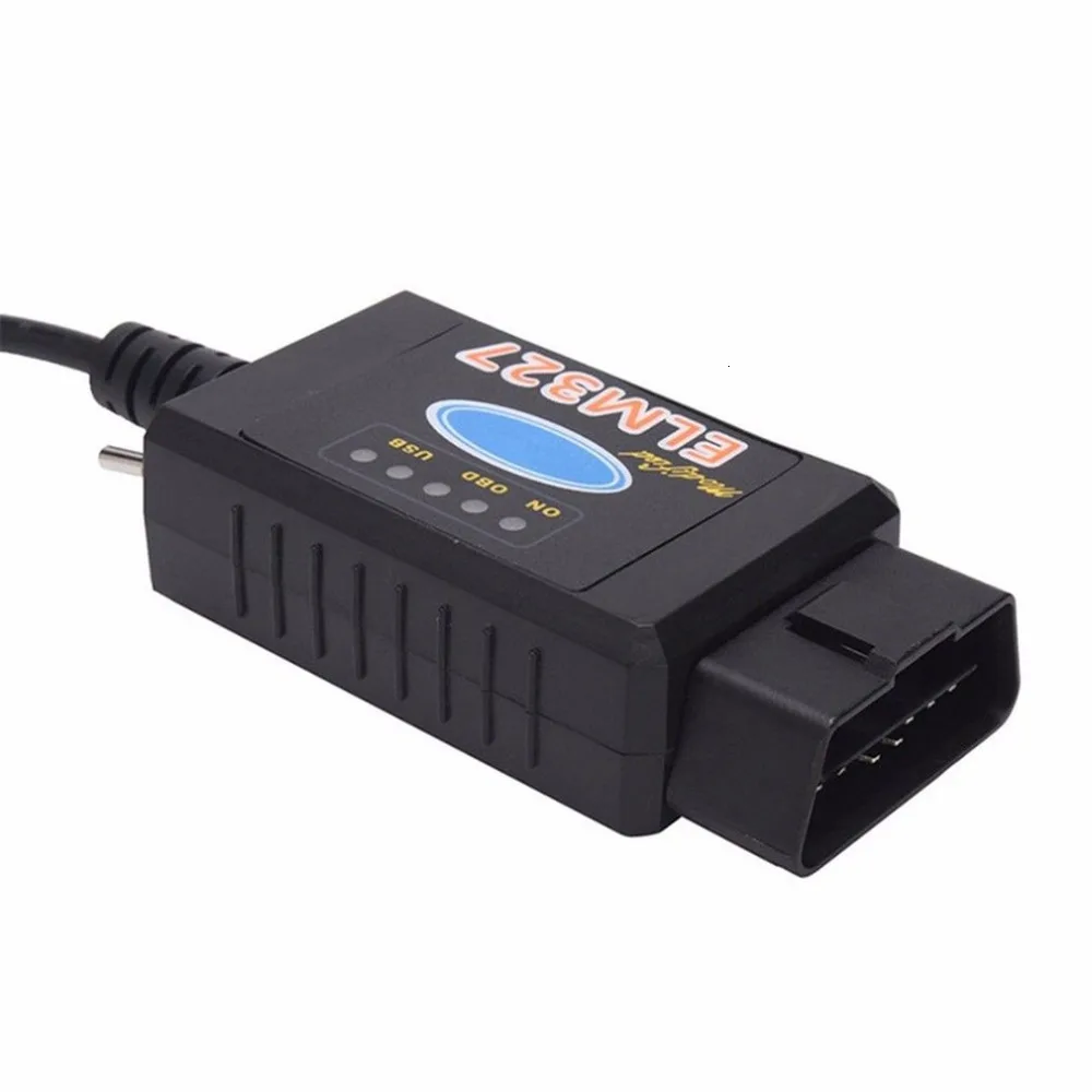 ELM327 USB FTDI/PIC18F25K80 чип код читателя для Ford HS может/MS может переключаться автомобиль OBDII инструмент диагностики интерфейс