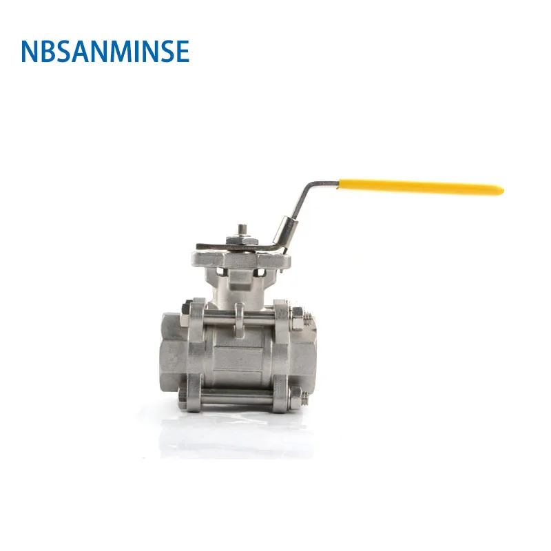 NBSANMINSE CF8M 1 дюймов Гидравлический шаровой клапан высокого давления 1000psi WOG нержавеющая сталь SS316 нефтегазовая водопроводная труба применение