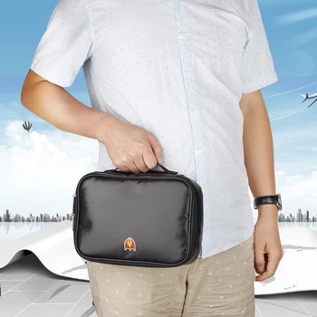 

Fireproof Bag Water Resistant Bags Zipper Closure Storage Bags Document Card Phone Safe Storage Organizer for Office Travel