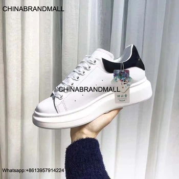 

High quality famous brand Fashionable Popular Woman Luxury Shoes genuine leather Unisex Shoes For Adult Breathable Lace-Up