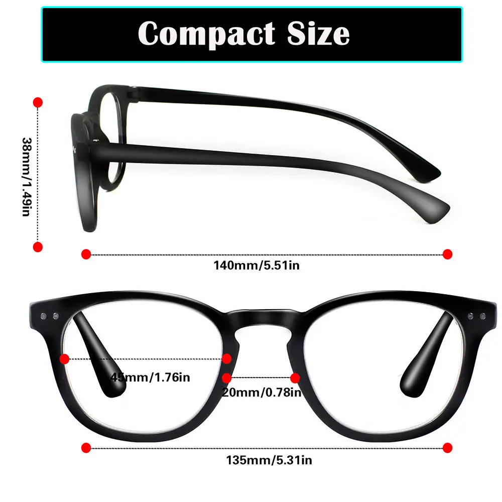 Turezing Reading Glasses Blue Light Blocking Women Men Fashion Square Computer Readers Anti Glare UV Ray Filter Eyeglasses 2