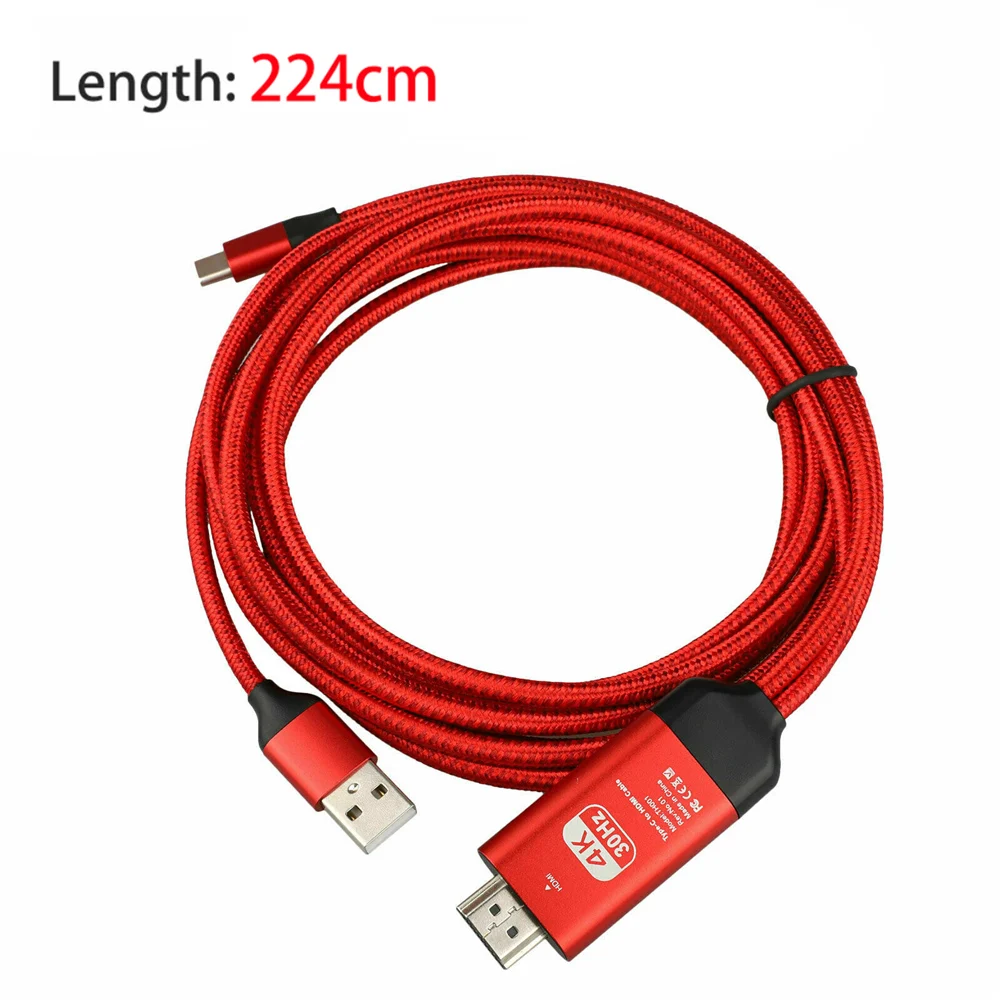 Тип-c к hdmi-кабель, адаптер для samsung Galaxy S10 S9 4K Стабильная производительность с USB