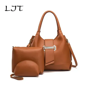 

Luxury Handbags Women Bags Designer 2020 Women's Bag Handbags Set 3 Pieces Bags Composite Clutch Female Bolsa Feminina