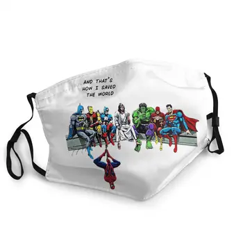 

Captain America Spiderman Batman Superman Non-Disposable Face Mask Anti Haze Dustproof Mask Protection Respirator Mouth Muffle