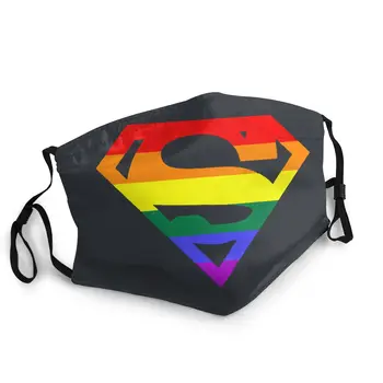 

Super Queer Non-Disposable Face Mask Gay Lesbian Pride LGBTQ LGBT Anti Haze Dust Mask Protection Cover Respirator Muffle