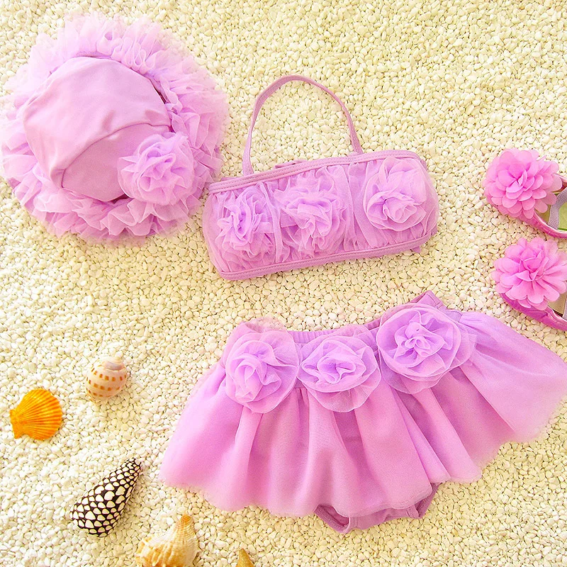 

Mining Yuan Bao Cute Split Type Bikini Female Baby Infants Skirt Large Children Korean-style Students Hot Springs Bathing Suit
