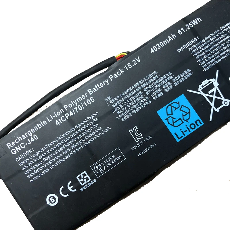 Аккумулятор для GIGABYTE P34G GNC-J40 XMG C504 P34W 961TA013F встроенный аккумулятор