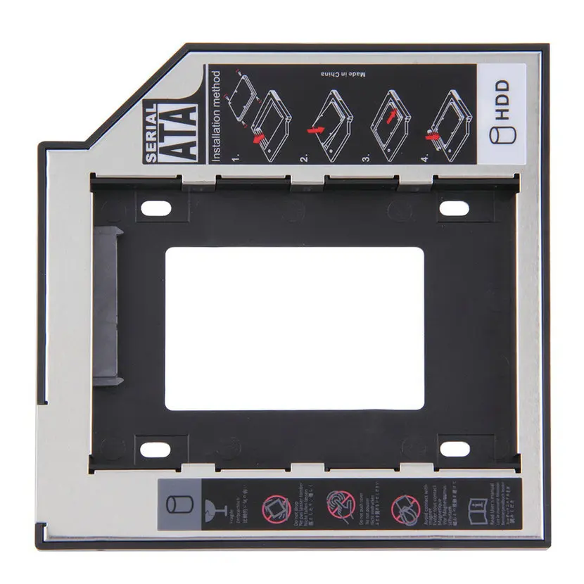 Универсальный 2,5 2nd 9,5 мм Ssd Hd SATA жесткий диск HDD Caddy адаптер отсек для Cd Dvd Rom Оптический отсек