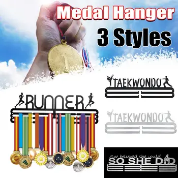 

Sports Medal Rack Medal Hanger Medal Holder Display Rack Stainless Steel Holder Running Swimming Gymnastics Sport Medals Gift