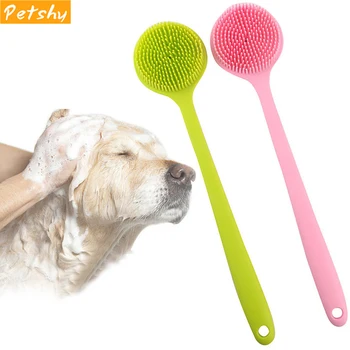 

Petshy Silicone Pet Bath Brush Comb Dog Cat Shampoo Massage Brushs Shower Grooming Comb Pet Cleaning Bathing Grooming Tool