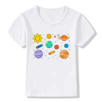 

ZWY203 Children's t-shirt fashion character pattern t-shirts solid color short-sleeved boys and girls T-shirt
