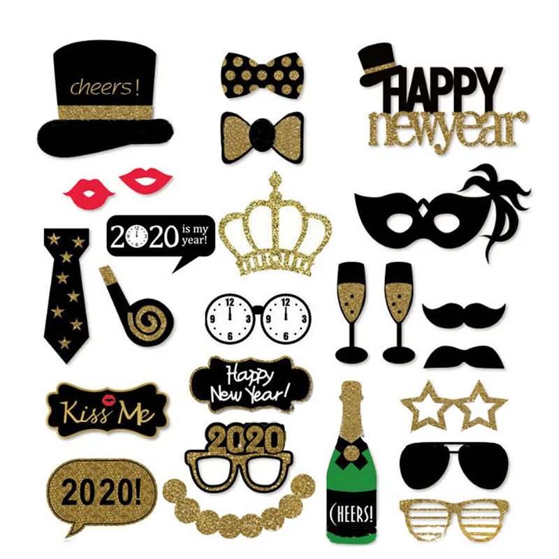 2020 счастливый новый год Дети фольга конфетти для воздушного шара латексные шары