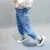 Baby Girl Jeans Solid Color Girl's Jeans Casual Style Jeans Kids Toddler High Waist Baby Girl Clothes