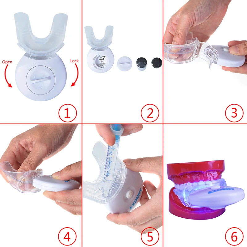 AZDENT LED Teeth Whitening Light Oral Care Whitener Tools Professional Gel Whitener Personal Dental Treatment Hygiene Care Tools