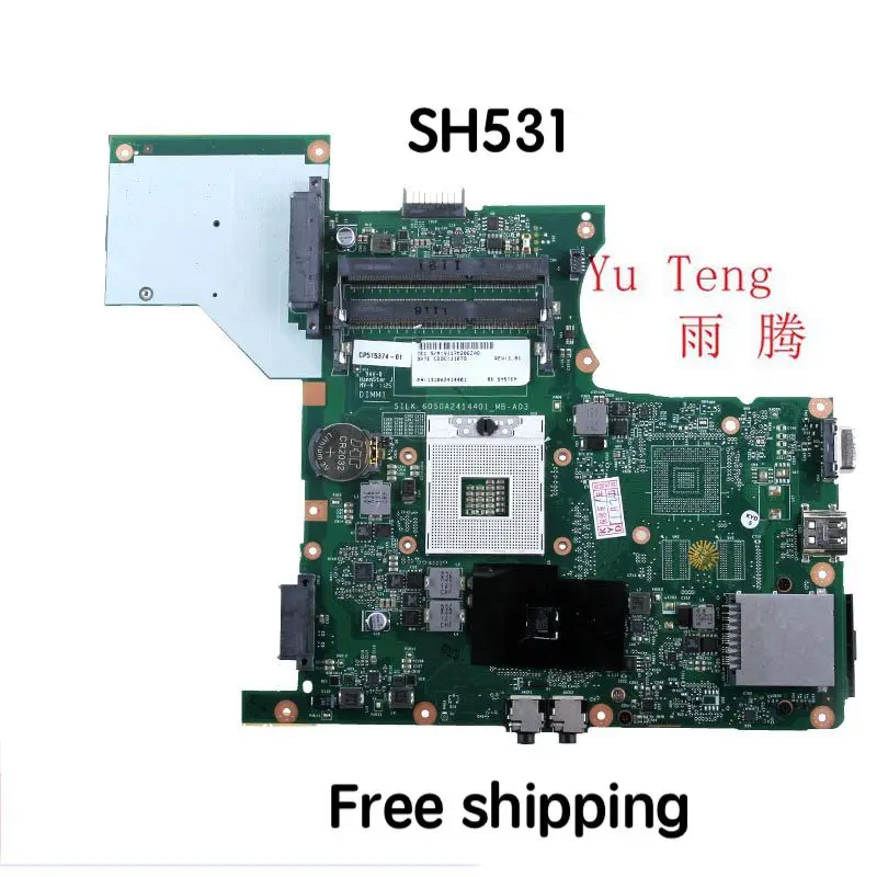 Материнская плата CP515374-01 6050A2414401 HM65 подходит для ноутбука Fujitsu SH531 | Отзывы и видеообзор