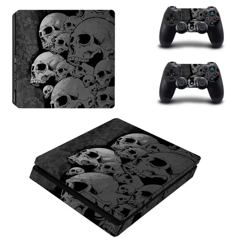 Цвет: желтый Камуфляж съемный PS4 тонкий стикер кожи наклейка для playstation 4 консоль и контроллер PS4 тонкий скины стикер s винил - Цвет: Цвет: желтый
