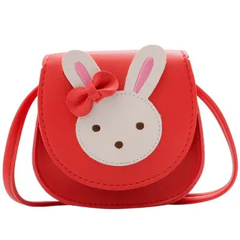 Fashion Girl Coin Purse HandbagChildren Wallet Small Coin Box Bag Cute Mouse Bow Kid Money Bag Baby Rabbit Shoulder Bag Purse 3