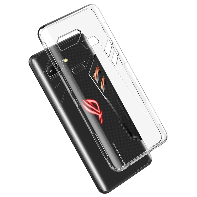 Прозрачный силиконовый чехол для Asus ROG Phone II ROG Phone2 ROG Phone 2 ZS660KL мягкий чехол для телефона Etui>
