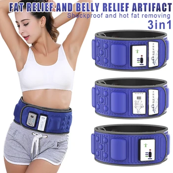 

2019 Hot Waist Trimmer Belt High Frequency Vibration Slimming Waist Trainer Body Belt Shaper Trimmer Promote Weight Loss Women A