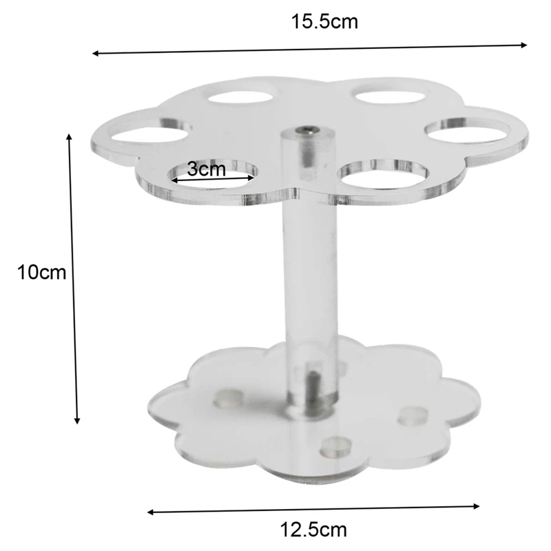 6-16 отверстий мороженое конфеты акриловый держатель кекс мороженое держатель для Рожков подставка для свадебной вечеринки буфет дисплей кухонный инструмент