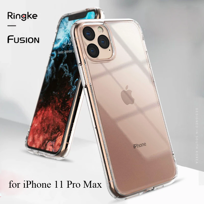 Чехол Ringke Fusion для iPhone 11 Pro Max прозрачная задняя часть из ПК и мягкая рамка ТПУ