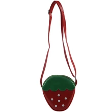 Модная детская сумка-мессенджер через плечо для принцессы, сумочка для девочек, клубника