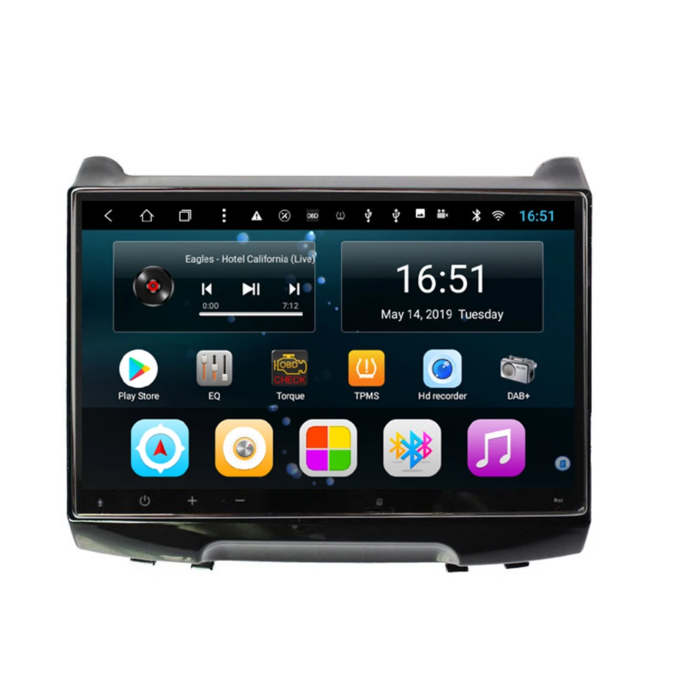 Car radio USB vidio HD1080 front camera free map bluetooth system language multi-touch screen for JAC S3 10inch Android 8.1 |
