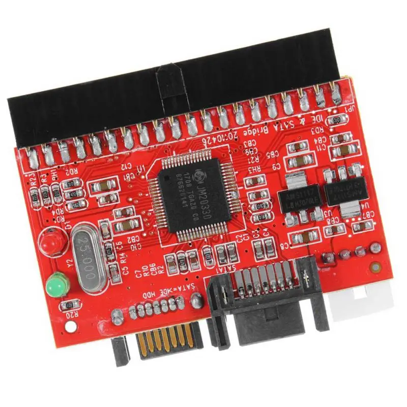 SATA To IDE Hard Drive Adapter IDE To SATA Converter Adapter Card For PC Computer Internal Hard Drive Data Storage Device