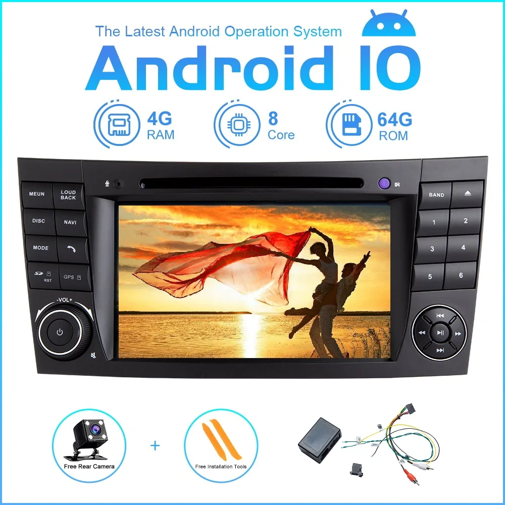 Автомобильный мультимедийный плеер Android 10 авто стерео для Mercedes Benz E Class W211 E300 CLK W209