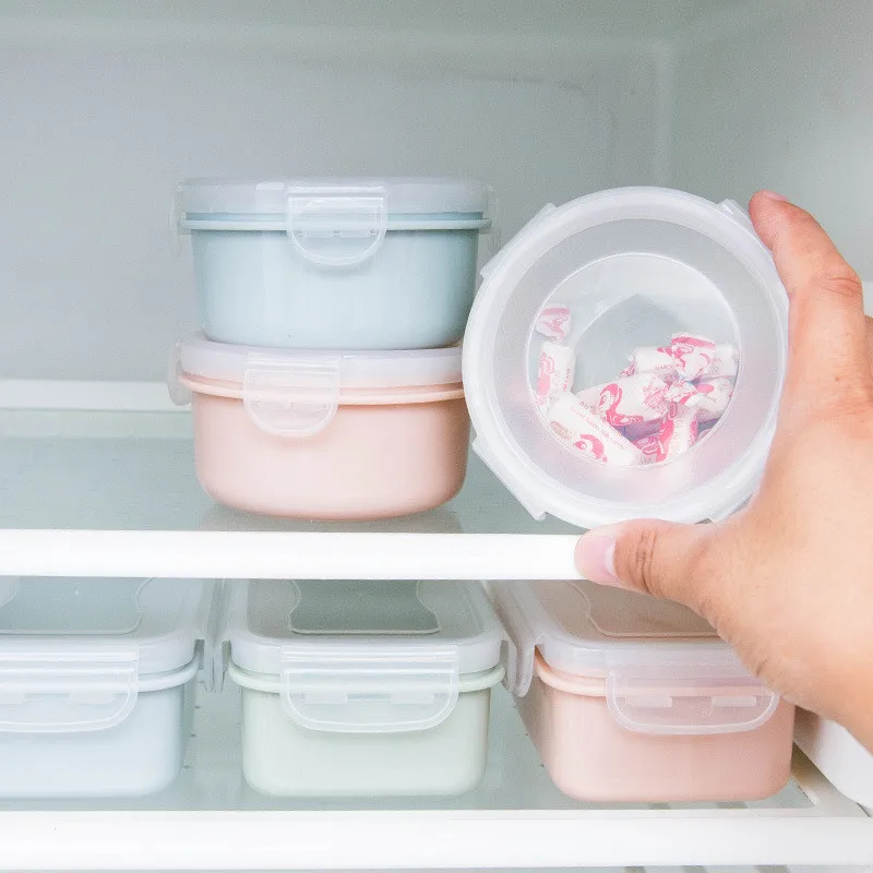 

Kitchen Seal Insurance Silicone Storage Microwave Lunch Box Crisper Rectangle and Round Food Storage Box Sorting Box Container