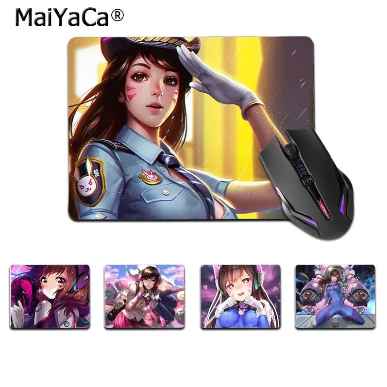 Maiyaca высококачественные игровые коврики Overwatch d.va коврик для мыши с девушкой