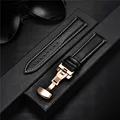 Rose gold black W