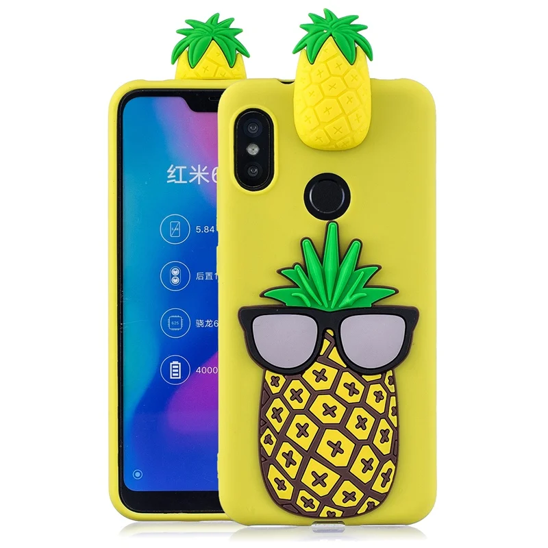 Чехол с объемными игрушками и единорогом для Xiaomi Redmi Note 7 8 K20 Pro, чехол для Xiaomi Redmi 7 7A 8 8A, чехол для Redmi Note 8 Pro - Цвет: pineapple