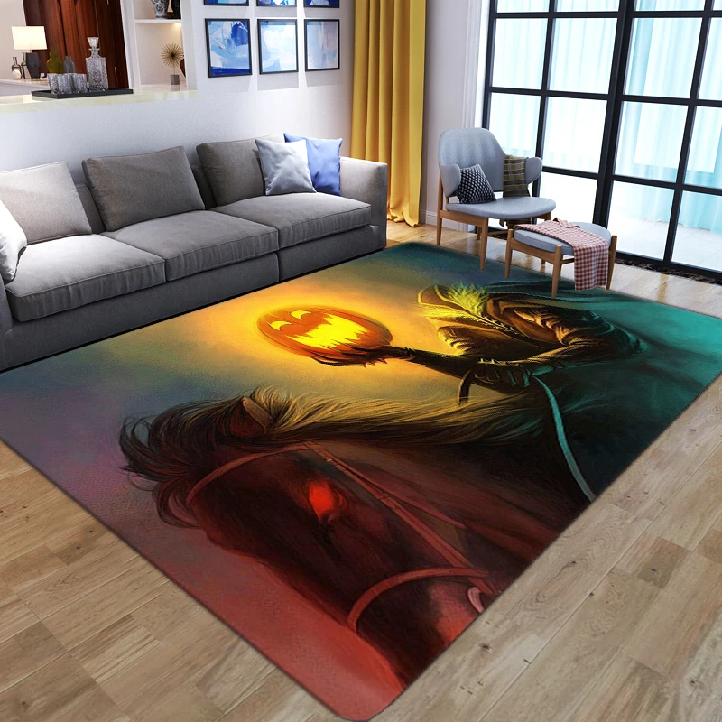 

Modern Living Room Carpet Creative Halloween Decor 3D Rugs for Bedroom Kids Play Mat Anti-slip Bathroom Kitchen Area Rug Doormat