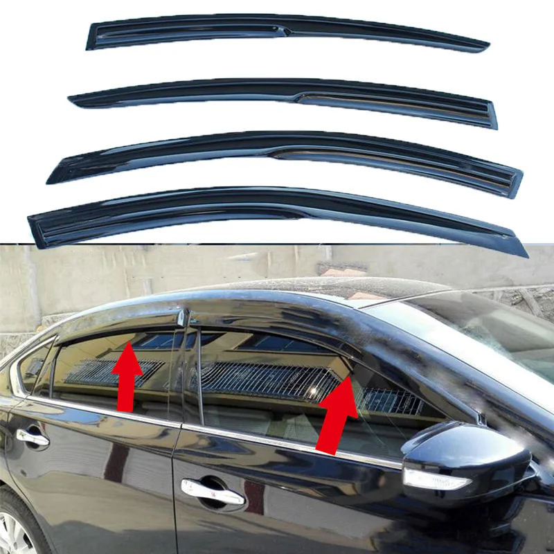 

Дефлектор боковых окон, акриловый экран от солнца и дождя для Nissan Altima 2013, 2014, 2015, 2016, 2017, 2018