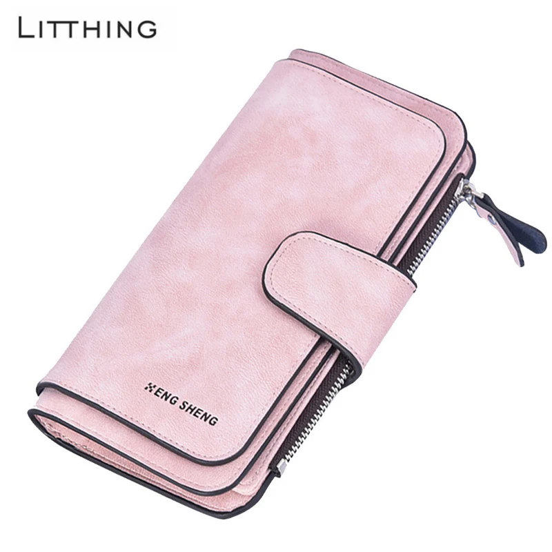 Женские кошельки Litthing из искусственной кожи Длинный кошелек на молнии Женский