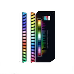 Éclairage LED de voiture intelligent avec contrôle du son RGB Pro, contrôle du rythme, application de contrôle, coloré, atmosphère musicale, éclairage de bureau, cadeaux 