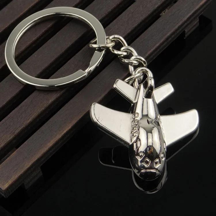 

Mini Airplane Key Cap Civil Aviation Small Passenger Model Metal Key Pendant Airport Activity Small Gifts