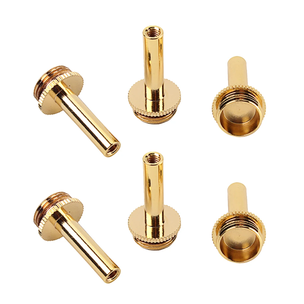 15x29mm Trumpet Connecting Rod Screws Instrumental Accessory 6pcs/set Copper