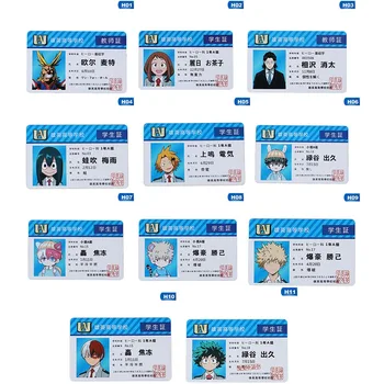 

New Fashion Anime Peripheral My Hero Academia PVC Student ID Card School Food Card Student Stationery School Supplies
