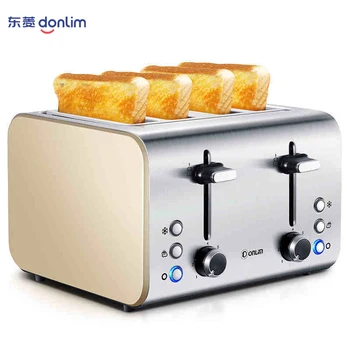 

Electric Toaster 4 Slices Breakfast Toaster Fully Automatic Fast Heating Bread Sandwich Maker Household Breakfast Maker 220V