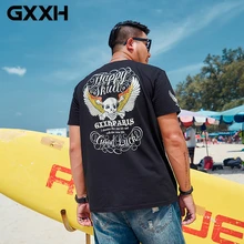GXXH прилив бренд большие Размеры мужские над d модная футболка