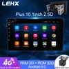 Автомагнитола LEHX 2din, 10,1 дюйма, Android 9,0, GPS, Wi-Fi, Bluetooth, FM, Mirrorlink, магнитола с камерой ► Фото 1/6