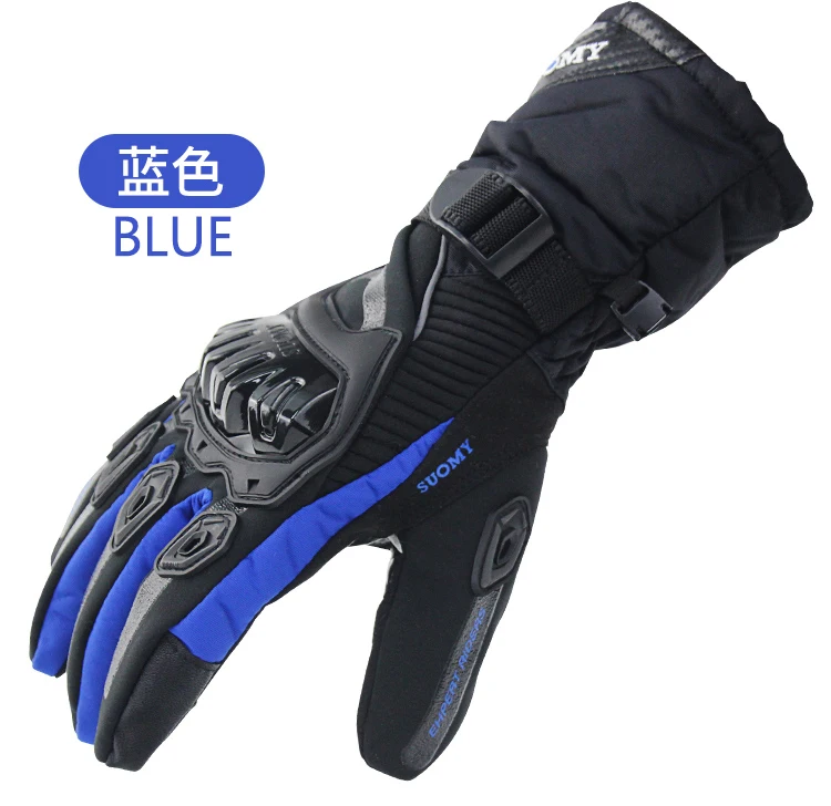 SUOMY Winter warm motorcycle gloves 100% Waterproof windproof Guantes Moto Luvas Touch Screen Motosiklet Eldiveni Protective Electric Helmet Motorcycle