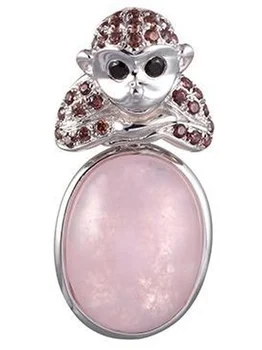 

Jay VI pendant with cubic zirconia and silver quartz