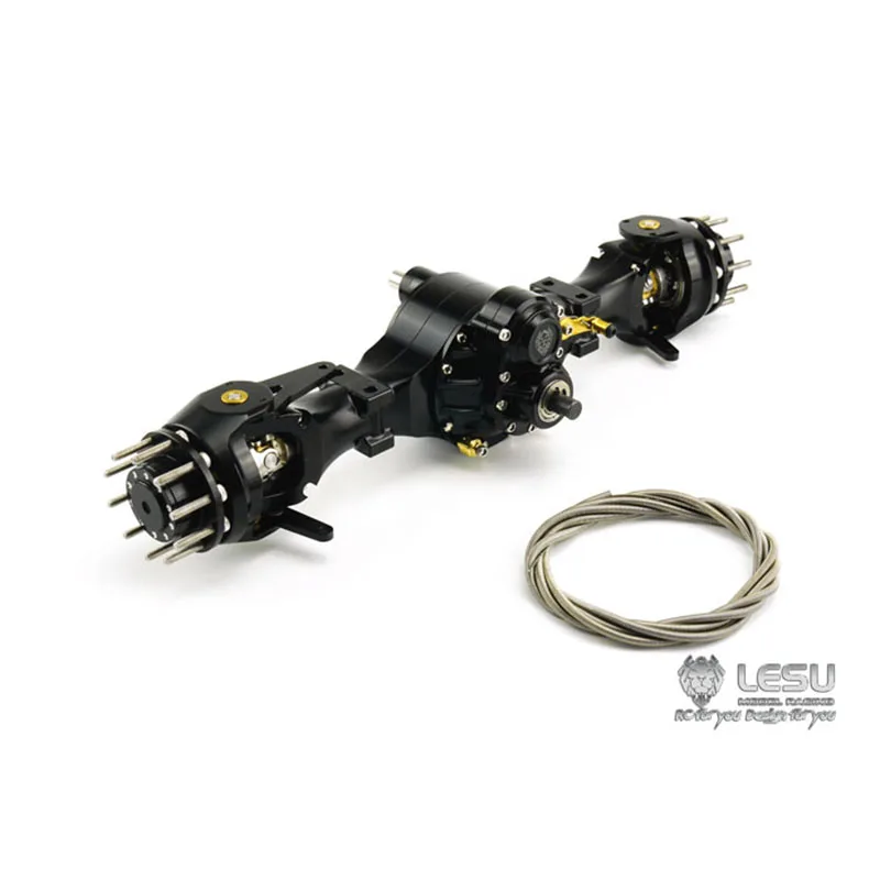 

Metal LESU Front Through Axle Differential Lock for RC Truck Tractor 1/14 Tamiya