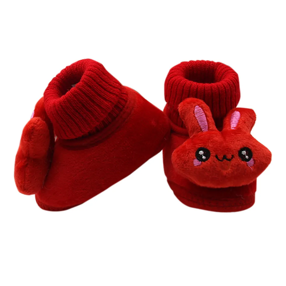 JAYCOSIN New Toddler Winter Crib Shoes Baby Girls Boys Super Warm Slip On Ankle Boots Newborn Comfortable Cotton Non Slip Shoes