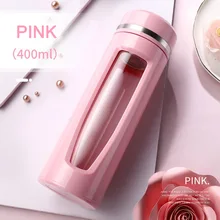 Стеклянная бутылка для воды изолированный короткий герметичный чайник Портативный с чайным впрыскивателем для домашнего офиса L99